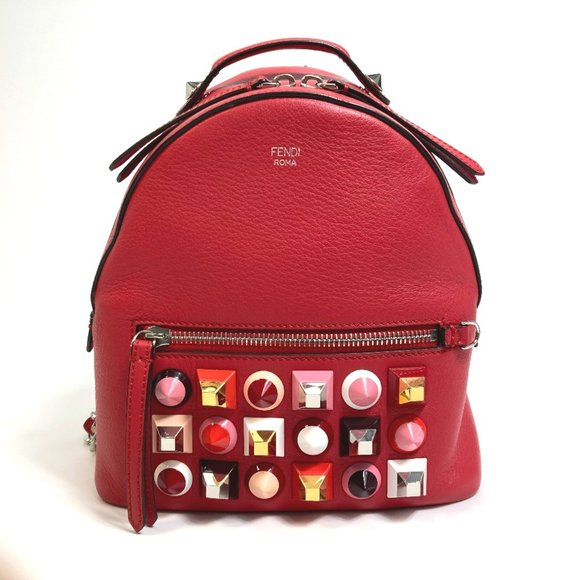 FENDI Red Backpack - Picture 1 of 14